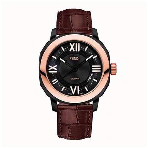 selleria watch fendi|Fendi Selleria Leather Strap Watch, 42mm .